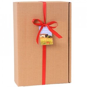 Geschenkkarton für 3 Flaschen mit roter 