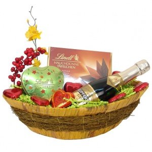 Geschenkkorb mit Sekt
