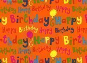 Geschenkpapier Happy Birthday