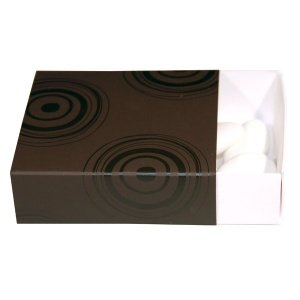 Geschenkschachtel Kreise, braun