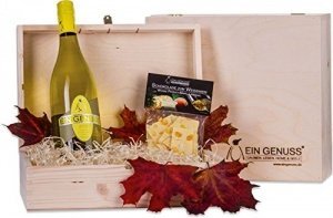 Geschenkset 1: Schokolade & Wein "Weißer Genuss"