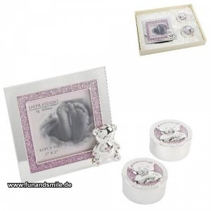 Geschenkset Bilderrahmen mit Locken und 