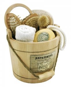 Geschenkset Wellness Holzzuber