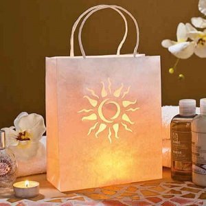 Geschenktüte, Sonnenstrahlen, Dekolicht 