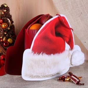 Geschenktüte *Weihnachtsmütze*