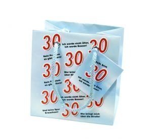 Geschenktüte zum 30. Geburtstag (die kle