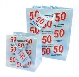 Geschenktüte zum 50. Geburtstag (die kle