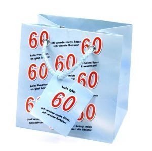 Geschenktüte zum 60. Geburtstag (die kle
