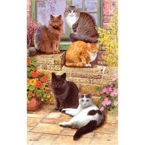 Geschirrtuch "Floral Cats"