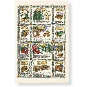 Geschirrtuch "Gardeners Calendar"