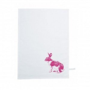 Geschirrtuch Hase neon