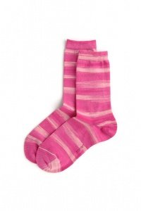 Gestreifte Feinstricksocken