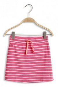 Gestreifter Rib-Rock aus Baumwolle