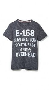 Gestreiftes Baumwoll Jersey  T-Shirt