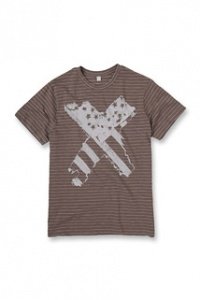 Gestreiftes Baumwoll Slub Jersey T-Shirt