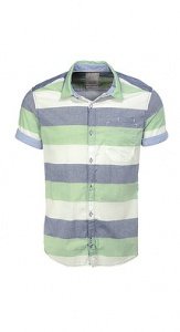 Gestreiftes Baumwollhemd