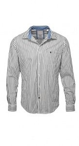 Gestreiftes Flanellhemd, Baumwolle