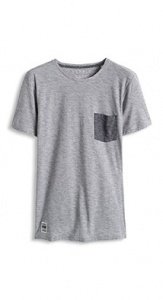 Gestreiftes Slub Jersey T-Shirt