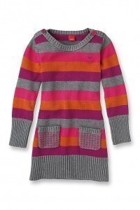 Gestreiftes Strickkleid