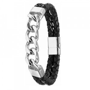 geflochtenes Lederarmband mit Gravur - 8