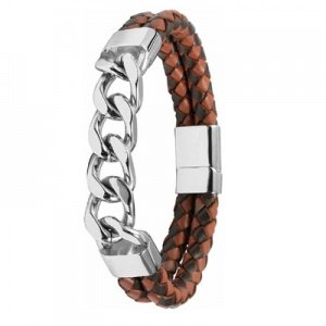 geflochtenes Lederarmband mit Gravur - 8