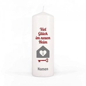 Kerze zum Einzug mit Namen