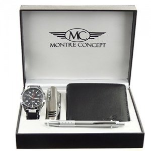 Geschenkset Armbanduhr mit Messer Multif