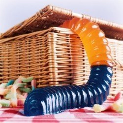 Gigantische Gummiwürmer