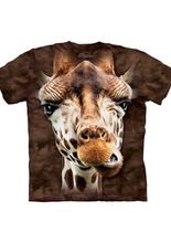 Giraffe Face The Mountain T-Shirt