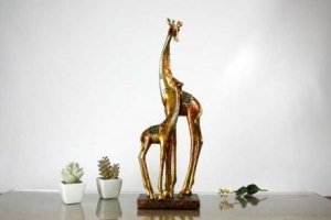 Giraffe mit Baby 42cm