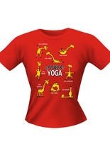 Girlie Shirt Yoga Giraffe