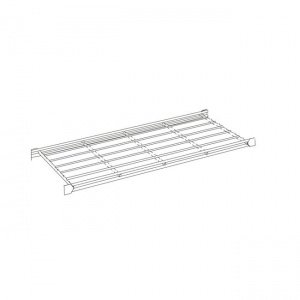 Gitterboden, chrom, 46 x 52 cm