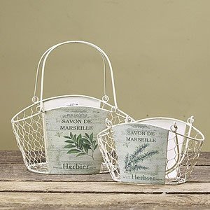 Gitterkorb -Herbs-, 2er-Set, Zauberblume