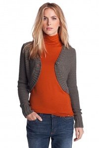 Glam-Print Strickbolero