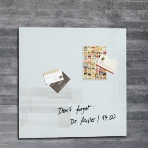 Glas-Magnetboard Artverum quadratisch we