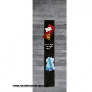 Glas-Magnetboard artverum schwarz 120x78