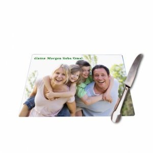 Glas-Schneidebrett mit Foto gestalten