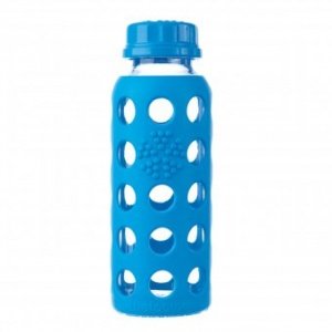 Glas-Trinkflasche 260 ml mit Silikon&#25