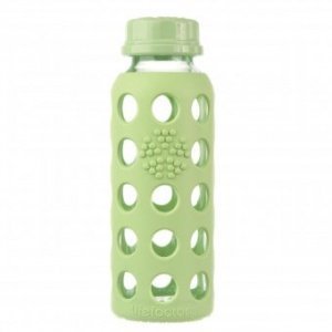 Glas-Trinkflasche 260 ml mit Silikon&#25