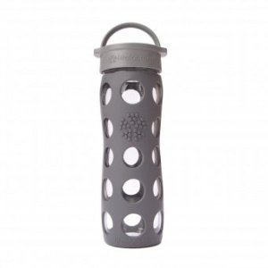 Glas-Trinkflasche 470 ml mit Silikon&#25