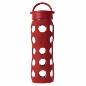 Glas-Trinkflasche 600 ml mit Silikon&#25