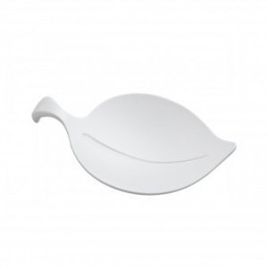 Glasabdeckung Leaf-On 4er Set solid wei?