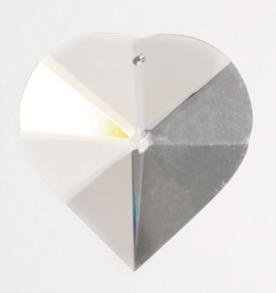 Glasanhänger in Herzform