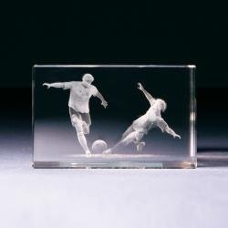 Glasblock - Fussballspieler Szene