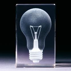 Glasblock - Glühbirne