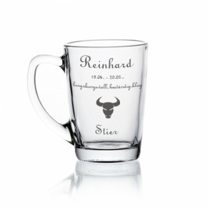 Glastasse *Stier*