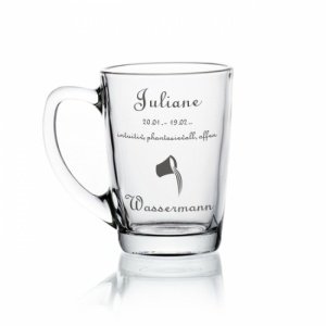 Glastasse *Wassermann*