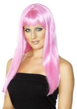 Glatthaarperücke Sandy, pink