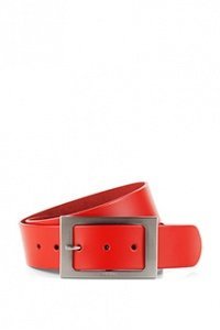Glattledergürtel mit Logoschließe