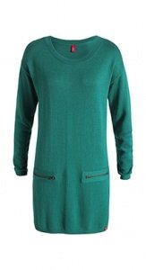 Glattstrickkleid mit Zippern